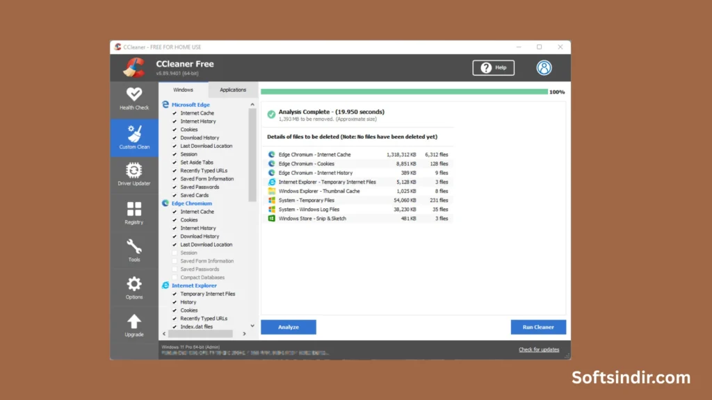 Softsiindir.com-3-1024x576 PC Hızlandırma İçin En İyi Yazılım Hizmetleri (Ücretsiz + Premium)